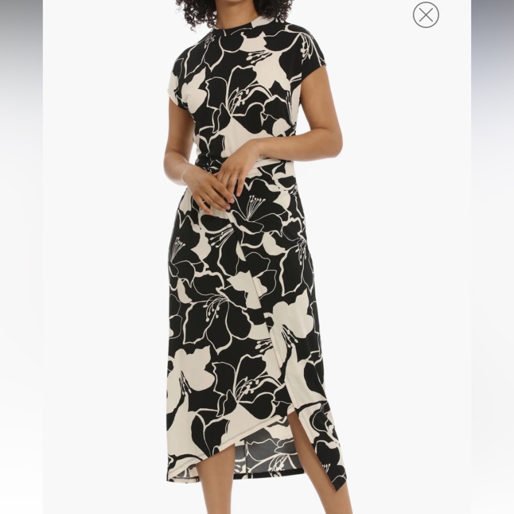 Donna Morgan Floral Midi Dress, size 2